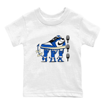 1s Game Royal shirts to match jordans Devil Babies sneaker match tees Air Jordan 1 Retro Low OG Game Royal match shoes to clothes SNRT Sneaker Tees Youth Baby White 2 tee