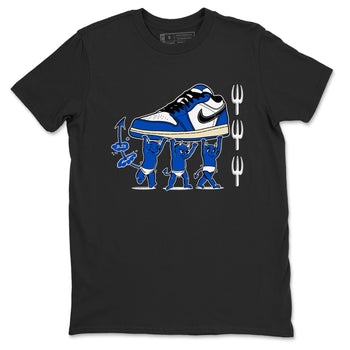 1s Game Royal shirts to match jordans Devil Babies sneaker match tees Air Jordan 1 Retro Low OG Game Royal match shoes to clothes SNRT Sneaker Tees unisex cotton Black 2 shirts