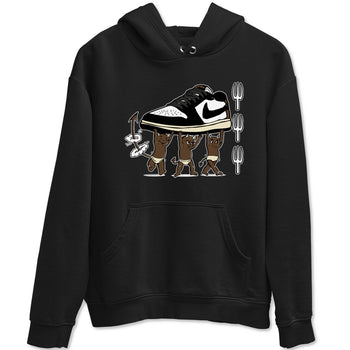 1s Mocha shirts to match jordans Devil Babies sneaker match tees Air Jordan 1 Mocha SNRT Sneaker Release Tees unisex cotton Black 2 crew neck shirts