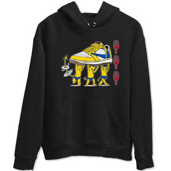 1s Travis Scott Canary shirts to match jordans Devil Babies sneaker match tees Air Jordan 1 Travis Scott Canary SNRT Sneaker Release Tees unisex cotton Black 2 crew neck shirts