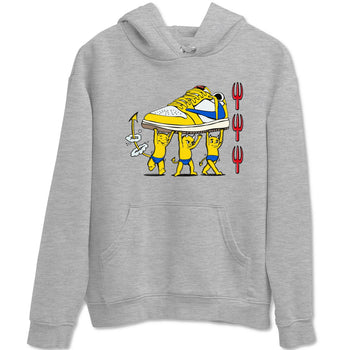 1s Travis Scott Canary shirts to match jordans Devil Babies sneaker match tees Air Jordan 1 Travis Scott Canary SNRT Sneaker Release Tees unisex cotton Heather Grey 2 crew neck shirts