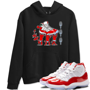 11s Cherry shirts to match jordans Devil Babies sneaker match tees Air Jordan 11 Retro Cherry match shoes to clothes SNRT Sneaker Tees unisex cotton Black 1 shirts