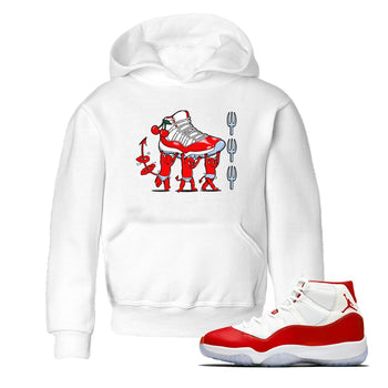 11s Cherry shirts to match jordans Devil Babies sneaker match tees Air Jordan 11 Retro Cherry match shoes to clothes SNRT Sneaker Tees Youth Baby White 1 tee