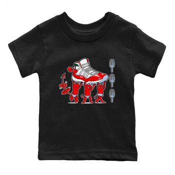 11s Cherry shirts to match jordans Devil Babies sneaker match tees Air Jordan 11 Retro Cherry match shoes to clothes SNRT Sneaker Tees Youth Baby Black 2 tee