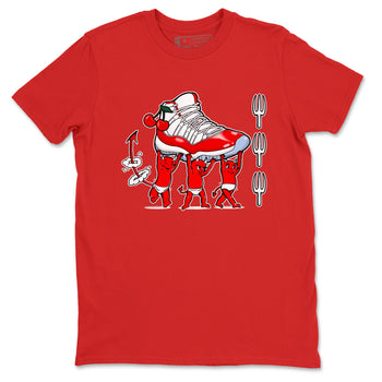 11s Cherry shirts to match jordans Devil Babies sneaker match tees Air Jordan 11 Retro Cherry match shoes to clothes SNRT Sneaker Tees unisex cotton Red 2 shirts