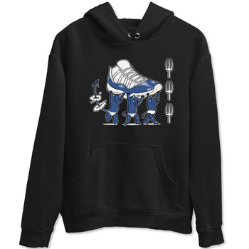 Air Jordan 11 Low Diffused Blue shirts to match jordans Devil Babies sneaker match tees 11s Diffused Blue SNRT Sneaker Release Tees unisex cotton Black 2 crew neck shirts