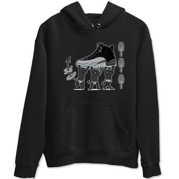 12s Black Wolf Grey shirts to match jordans Devil Babies sneaker match tees Air Jordan 12 Black Wolf Grey SNRT Sneaker Release Tees unisex cotton Black 2 crew neck shirts