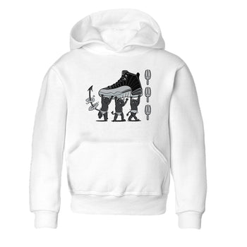 12s Black Wolf Grey shirts to match jordans Devil Babies sneaker match tees Air Jordan 12 Black Wolf Grey SNRT Sneaker Release Tees Youth Baby White 2 crew neck shirts