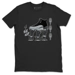 12s Black Wolf Grey shirts to match jordans Devil Babies sneaker match tees Air Jordan 12 Black Wolf Grey SNRT Sneaker Release Tees unisex cotton Black 2 crew neck shirts