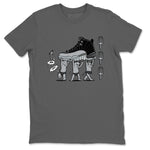 12s Black Wolf Grey shirts to match jordans Devil Babies sneaker match tees Air Jordan 12 Black Wolf Grey SNRT Sneaker Release Tees unisex cotton Cool Grey 2 crew neck shirts