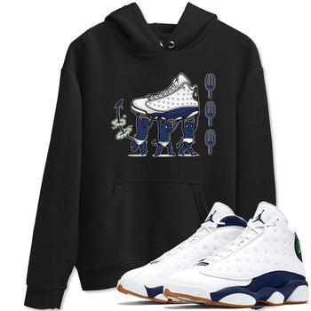 13s Midnight Navy shirts to match jordans Devil Babies sneaker match tees Air Jordan 13 Midnight Navy SNRT Sneaker Release Tees unisex cotton Black 1 crew neck shirts