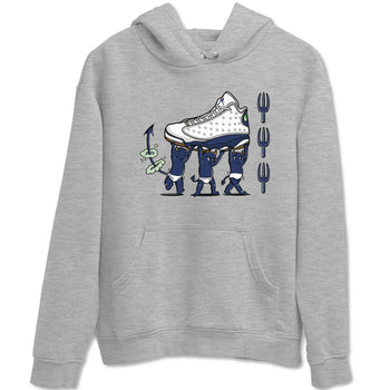 13s Midnight Navy shirts to match jordans Devil Babies sneaker match tees Air Jordan 13 Midnight Navy SNRT Sneaker Release Tees unisex cotton Heather Grey 2 crew neck shirts