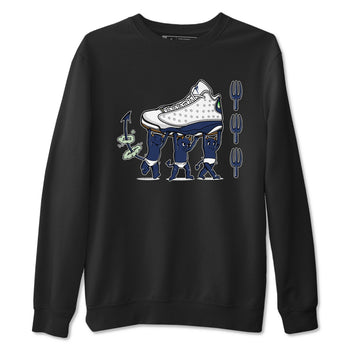 13s Midnight Navy shirts to match jordans Devil Babies sneaker match tees Air Jordan 13 Midnight Navy SNRT Sneaker Release Tees unisex cotton Black 2 crew neck shirts