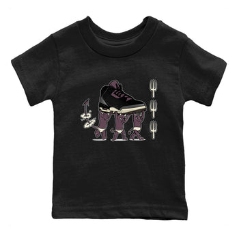 Air Jordan 3 A Ma Maniere Black shirts to match jordans Devil Babies sneaker match tees Air Jordan 3 A Ma Maniere x Black And Flat Pewter SNRT Sneaker Release Tees Youth Baby Black 2 crew neck shirts