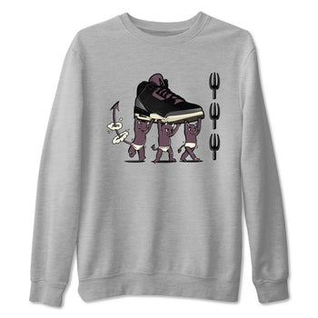 Air Jordan 3 A Ma Maniere Black shirts to match jordans Devil Babies sneaker match tees Air Jordan 3 A Ma Maniere x Black And Flat Pewter SNRT Sneaker Release Tees unisex cotton Heather Grey 2 crew neck shirts