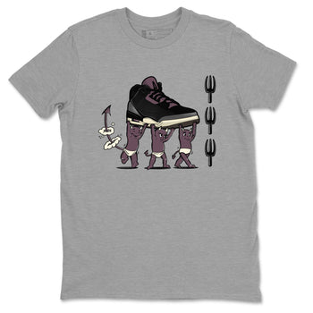 Air Jordan 3 A Ma Maniere Black shirts to match jordans Devil Babies sneaker match tees Air Jordan 3 A Ma Maniere x Black And Flat Pewter SNRT Sneaker Release Tees unisex cotton Heather Grey 2 crew neck shirts