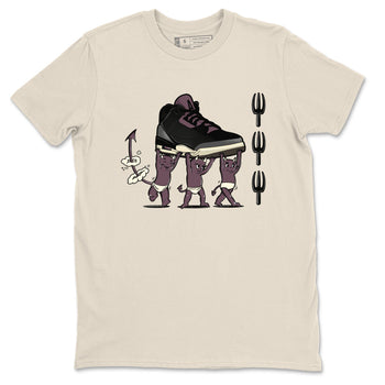 Air Jordan 3 A Ma Maniere Black shirts to match jordans Devil Babies sneaker match tees Air Jordan 3 A Ma Maniere x Black And Flat Pewter SNRT Sneaker Release Tees unisex cotton Natural 2 crew neck shirts