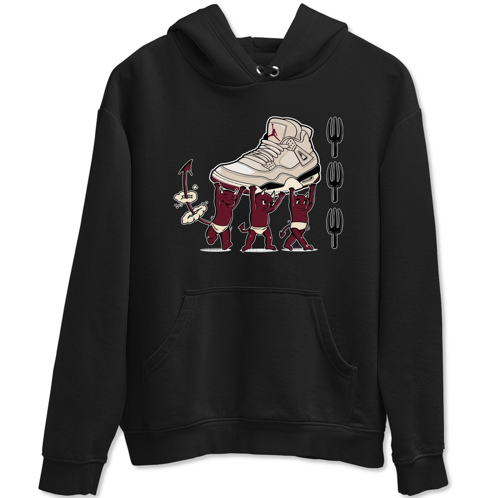 4s A Ma Maniere x Fossil Stone shirts to match jordans Devil Babies sneaker match tees 4s A Ma Maniere x Fossil Stone match shoes to clothes SNRT Sneaker Tees unisex cotton Black 2 shirts