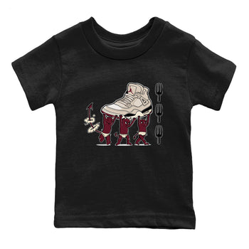 4s A Ma Maniere x Fossil Stone shirts to match jordans Devil Babies sneaker match tees 4s A Ma Maniere x Fossil Stone match shoes to clothes SNRT Sneaker Tees Youth Baby Black 2 tee