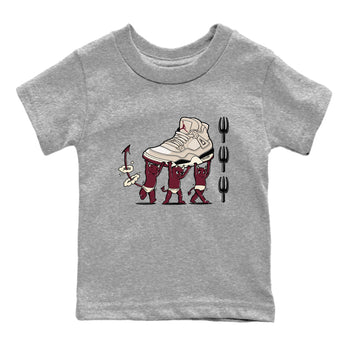 4s A Ma Maniere x Fossil Stone shirts to match jordans Devil Babies sneaker match tees 4s A Ma Maniere x Fossil Stone match shoes to clothes SNRT Sneaker Tees Youth Baby Heather Grey 2 tee