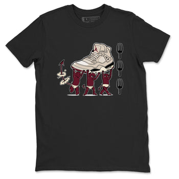 4s A Ma Maniere x Fossil Stone shirts to match jordans Devil Babies sneaker match tees 4s A Ma Maniere x Fossil Stone match shoes to clothes SNRT Sneaker Tees unisex cotton Black 2 shirts