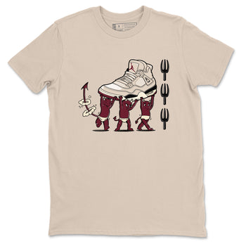 4s A Ma Maniere x Fossil Stone shirts to match jordans Devil Babies sneaker match tees 4s A Ma Maniere x Fossil Stone match shoes to clothes SNRT Sneaker Tees unisex cotton Sand 2 shirts