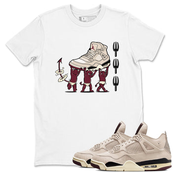 4s A Ma Maniere x Fossil Stone shirts to match jordans Devil Babies sneaker match tees 4s A Ma Maniere x Fossil Stone match shoes to clothes SNRT Sneaker Tees unisex cotton White 1 shirts