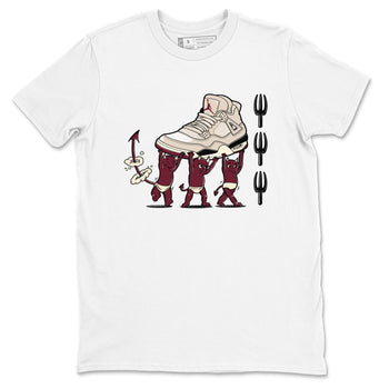 4s A Ma Maniere x Fossil Stone shirts to match jordans Devil Babies sneaker match tees 4s A Ma Maniere x Fossil Stone match shoes to clothes SNRT Sneaker Tees unisex cotton White 2 shirts