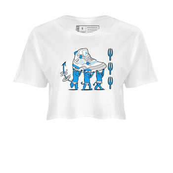 4s Military Blue shirts to match jordans Devil Babies sneaker match tees Air Jordan 4 Military Blue SNRT Sneaker Release Tees unisex cotton White 2 Crop Shirts