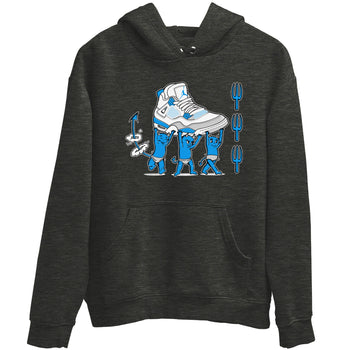 4s Military Blue shirts to match jordans Devil Babies sneaker match tees Air Jordan 4 Military Blue SNRT Sneaker Release Tees unisex cotton Charcoal Heather 2 crew neck shirts