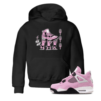 4s Retro Orchid shirts to match jordans Devil Babies sneaker match tees Air Jordan 4 WMNS Orchid match shoes to clothes SNRT Sneaker Tees Youth Baby Black 1 tee