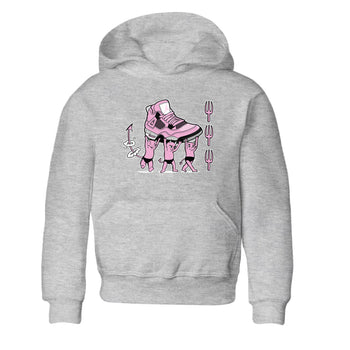 4s Retro Orchid shirts to match jordans Devil Babies sneaker match tees Air Jordan 4 WMNS Orchid match shoes to clothes SNRT Sneaker Tees Youth Baby Heather Grey 2 tee