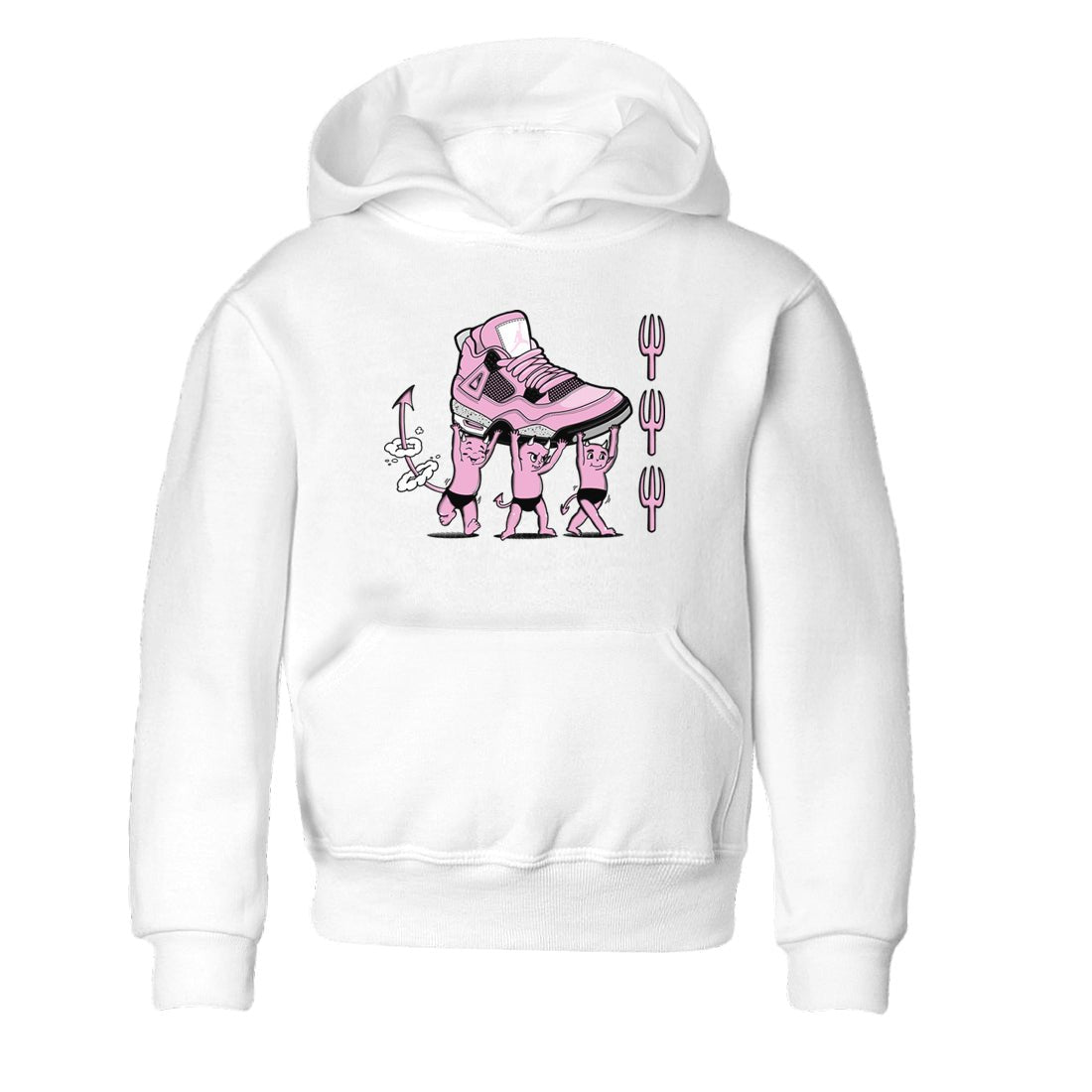 4s Retro Orchid shirts to match jordans Devil Babies sneaker match tees Air Jordan 4 WMNS Orchid match shoes to clothes SNRT Sneaker Tees Youth Baby White 2 tee