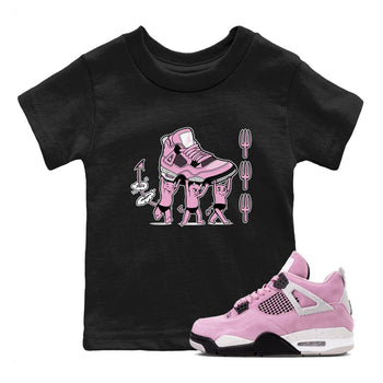 4s Retro Orchid shirts to match jordans Devil Babies sneaker match tees Air Jordan 4 WMNS Orchid match shoes to clothes SNRT Sneaker Tees Youth Baby Black 1 tee