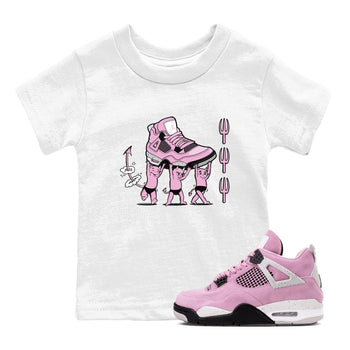 4s Retro Orchid shirts to match jordans Devil Babies sneaker match tees Air Jordan 4 WMNS Orchid match shoes to clothes SNRT Sneaker Tees Youth Baby White 1 tee
