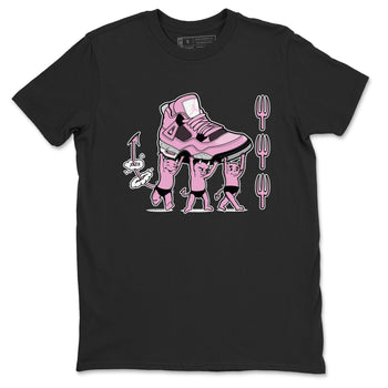 4s Retro Orchid shirts to match jordans Devil Babies sneaker match tees Air Jordan 4 WMNS Orchid match shoes to clothes SNRT Sneaker Tees unisex cotton Black 2 shirts