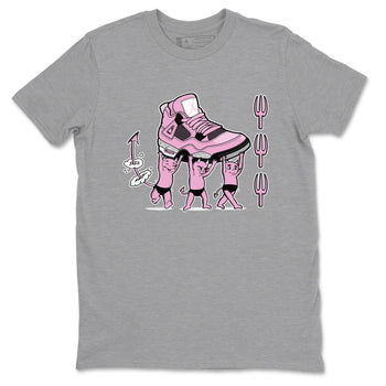 4s Retro Orchid shirts to match jordans Devil Babies sneaker match tees Air Jordan 4 WMNS Orchid match shoes to clothes SNRT Sneaker Tees unisex cotton Heather Grey 2 shirts