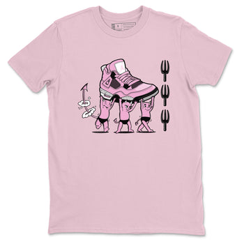 4s Retro Orchid shirts to match jordans Devil Babies sneaker match tees Air Jordan 4 WMNS Orchid match shoes to clothes SNRT Sneaker Tees unisex cotton Pink 2 shirts