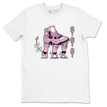 4s Retro Orchid shirts to match jordans Devil Babies sneaker match tees Air Jordan 4 WMNS Orchid match shoes to clothes SNRT Sneaker Tees unisex cotton White 2 shirts