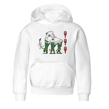 4s Pine Green shirts to match jordans Devil Babies sneaker match tees Air Jordan 4 Pine Green SNRT Sneaker Release Tees Youth Baby White 2 crew neck shirts