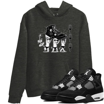 4s White Thunder shirts to match jordans Devil Babies sneaker match tees Air Jordan 4 Retro White Thunder SNRT Sneaker Release Tees unisex cotton Charcoal Heather 1 crew neck shirts