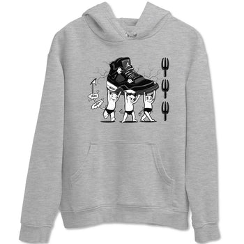4s White Thunder shirts to match jordans Devil Babies sneaker match tees Air Jordan 4 Retro White Thunder SNRT Sneaker Release Tees unisex cotton Heather Grey 2 crew neck shirts