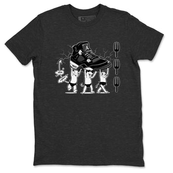 4s White Thunder shirts to match jordans Devil Babies sneaker match tees Air Jordan 4 Retro White Thunder SNRT Sneaker Release Tees unisex cotton Charcoal Heather 2 crew neck shirts