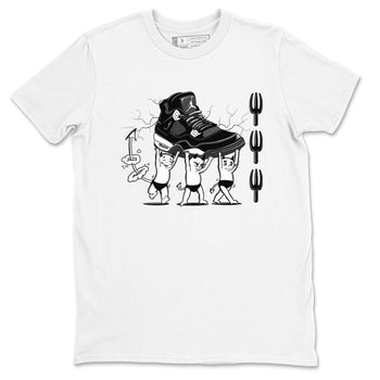 4s White Thunder shirts to match jordans Devil Babies sneaker match tees Air Jordan 4 Retro White Thunder SNRT Sneaker Release Tees unisex cotton White 2 crew neck shirts