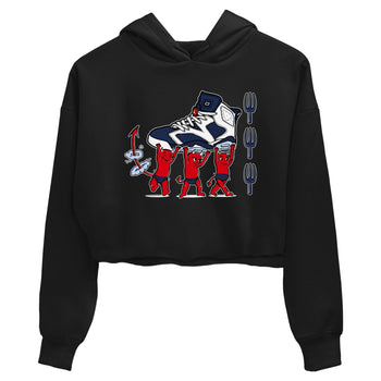 6s White And Midnight Navy shirts to match jordans Devil Babies sneaker match tees Air Jordan 6 White And Midnight Navy SNRT Sneaker Release Tees unisex cotton Black 2 Crop Shirts