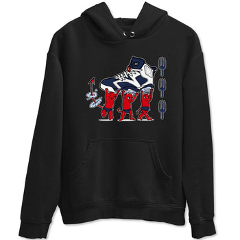 6s White And Midnight Navy shirts to match jordans Devil Babies sneaker match tees Air Jordan 6 White And Midnight Navy SNRT Sneaker Release Tees unisex cotton Black 2 crew neck shirts