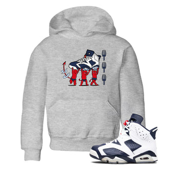 6s White And Midnight Navy shirts to match jordans Devil Babies sneaker match tees Air Jordan 6 White And Midnight Navy SNRT Sneaker Release Tees Youth Baby Heather Grey 1 crew neck shirts