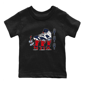 6s White And Midnight Navy shirts to match jordans Devil Babies sneaker match tees Air Jordan 6 White And Midnight Navy SNRT Sneaker Release Tees Youth Baby Black 2 crew neck shirts
