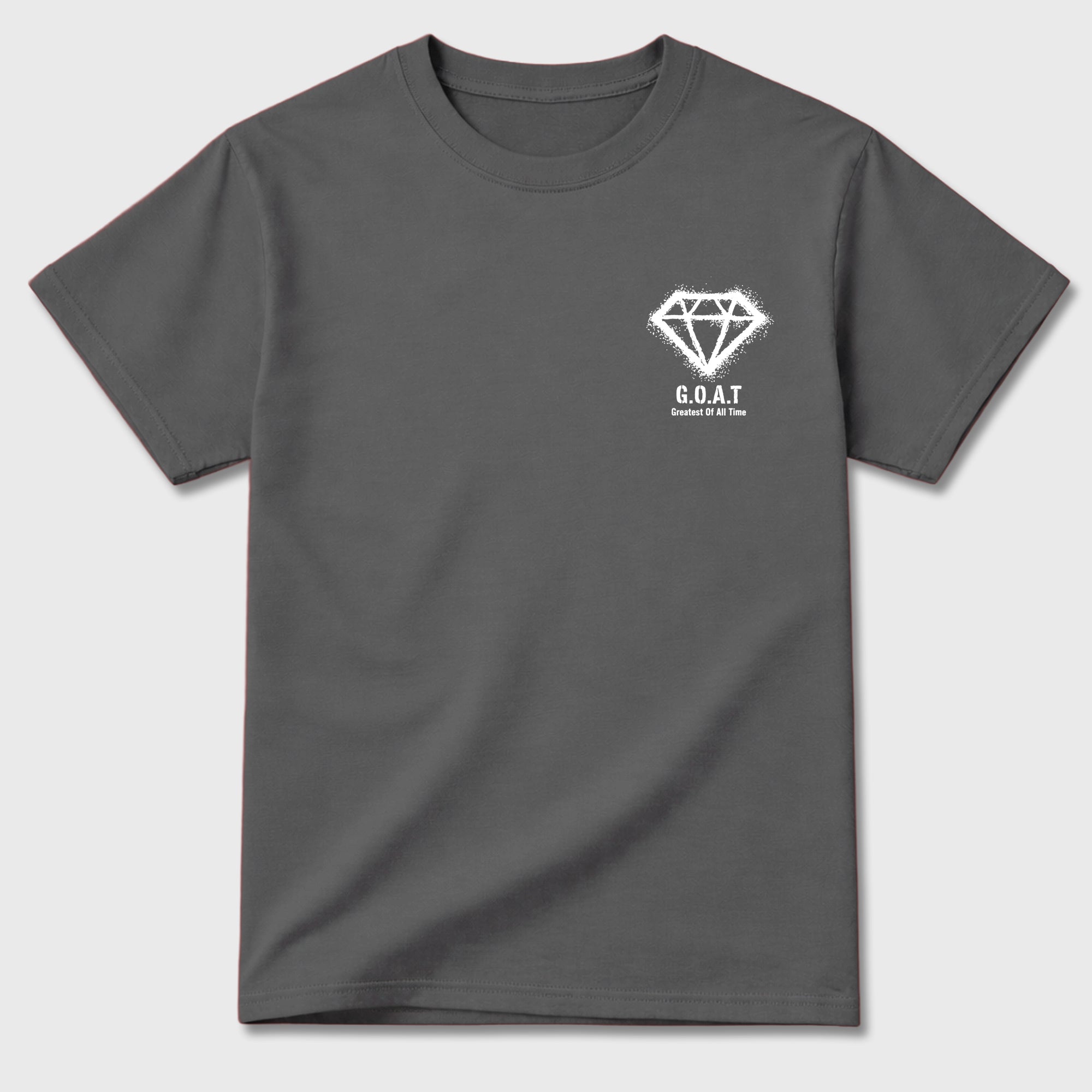 Diamond Goat sneaker match t-shirt styled to complete your fit with the sneakers, shown in Cool Grey.
