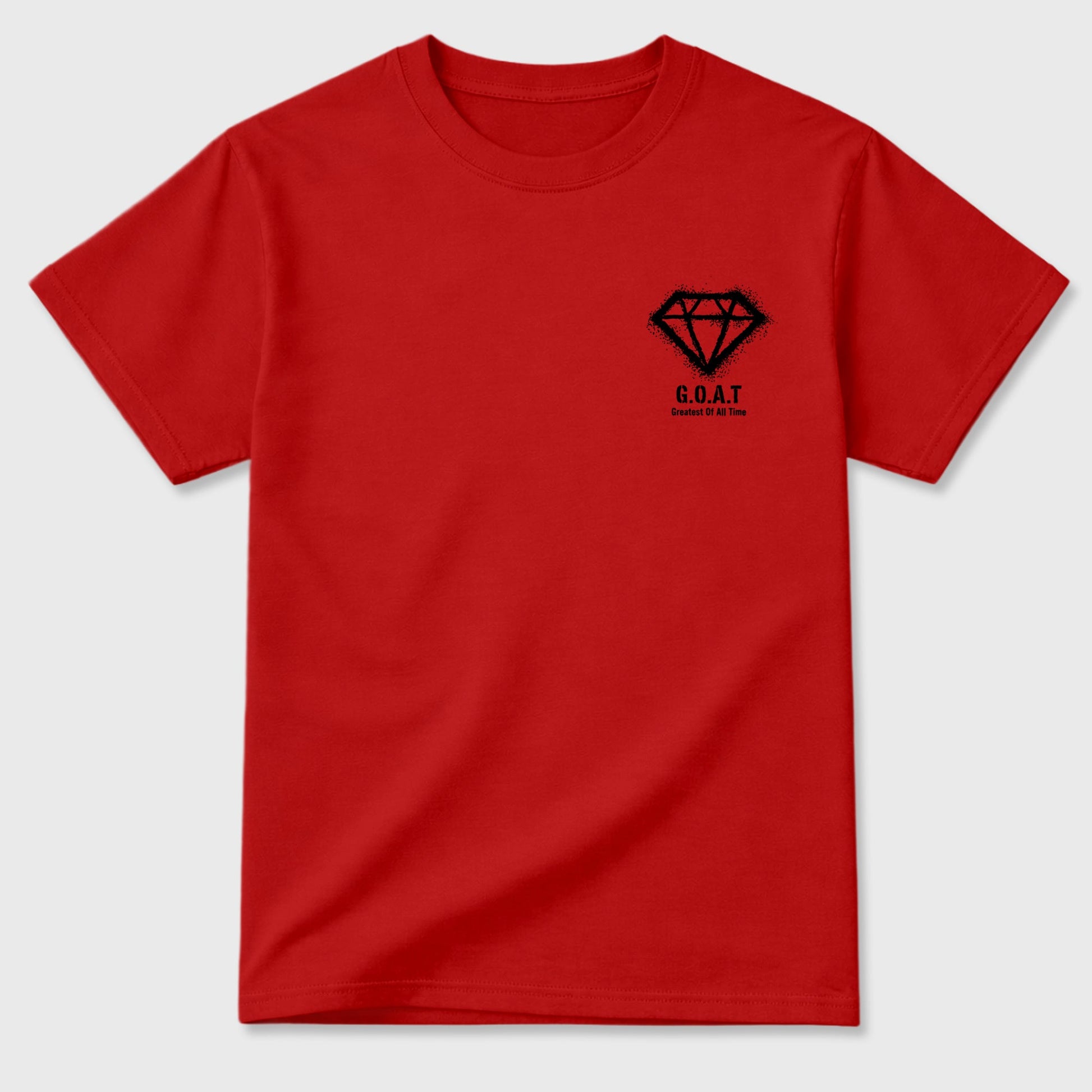 Diamond Goat sneaker match t-shirt styled to complete your fit with the sneakers, shown in Red.